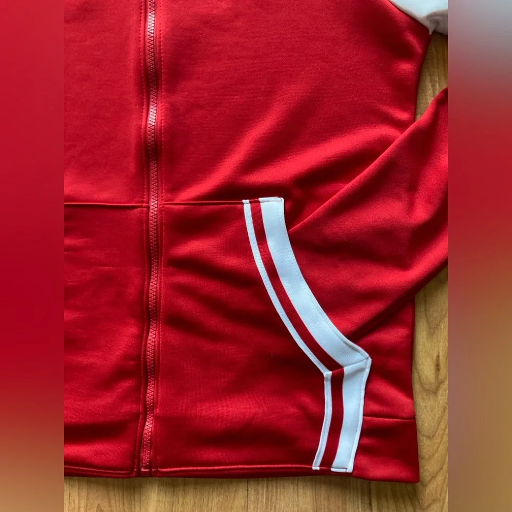 WWE Cody Rhodes Red White Full Zip Hoodie Jacket Nightmare Family Adult Small